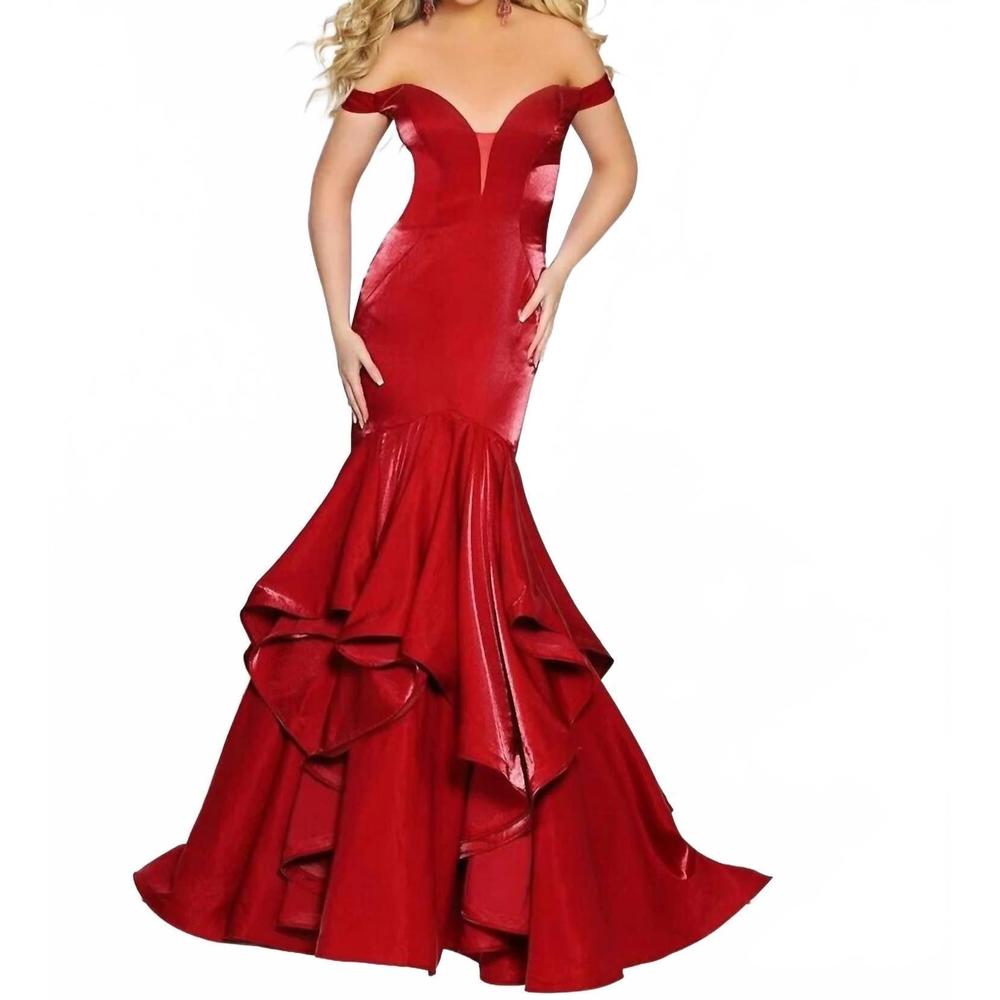 NEW 2CUTE prom formal dress in red